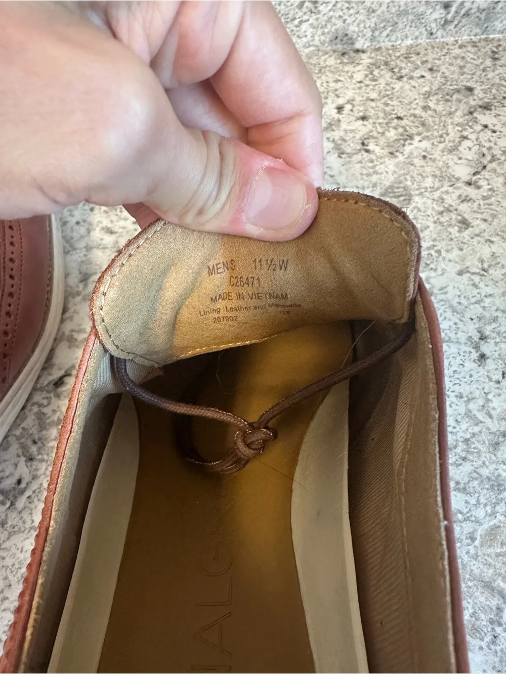 Cole Haan Men's Brown Leather Dress Shoes